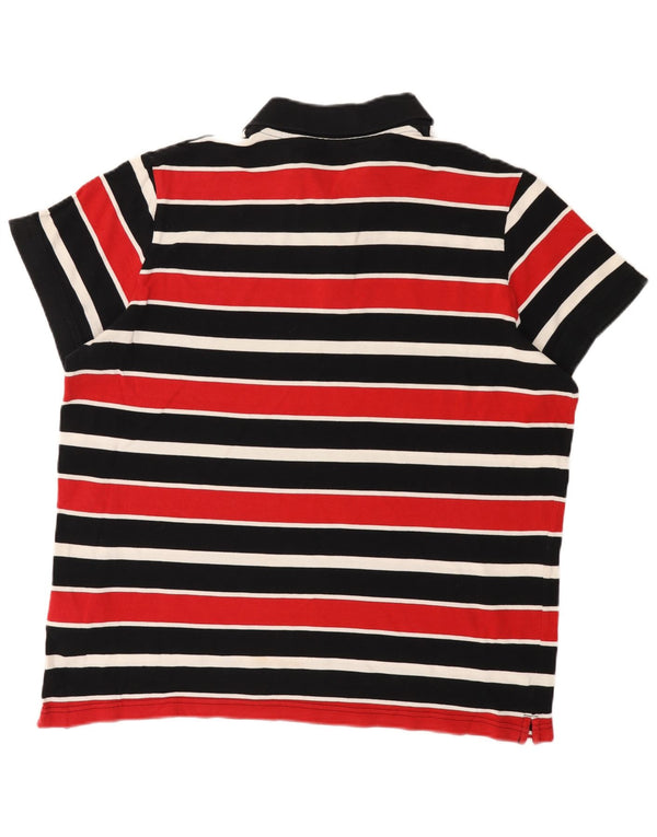 Helly Hansen Mens Polo Shirt 3XL Multicoloured Striped Cotton