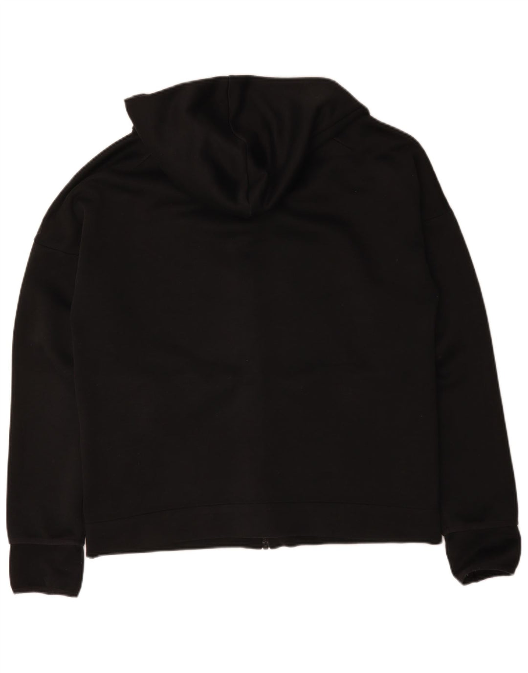 Adidas Mens Zip Hoodie Sweater Large Black Polyester