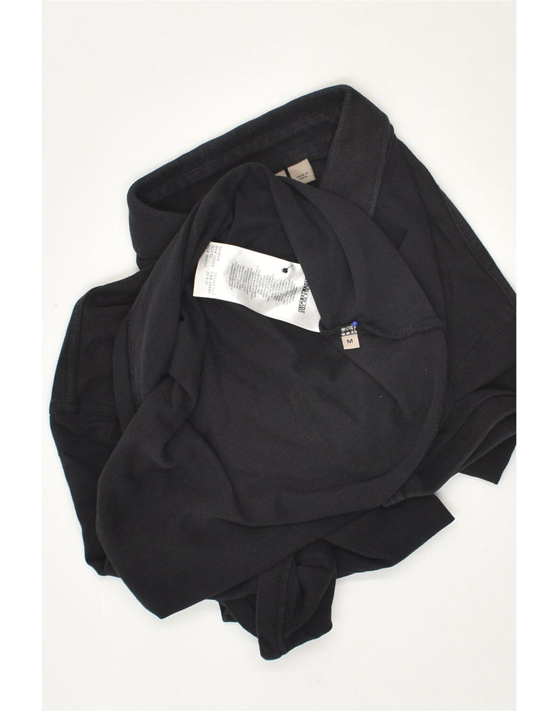 NAPAPIJRI Mens Polo Shirt Medium Black Cotton | Vintage Napapijri | Thrift | Second-Hand Napapijri | Used Clothing | Messina Hembry 