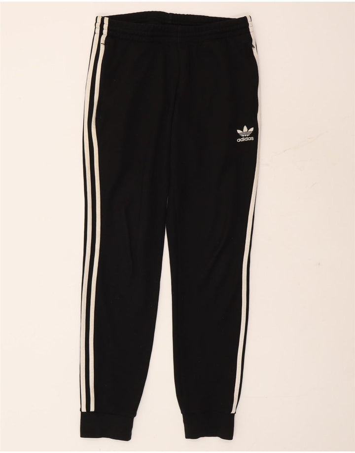 Adidas Mens Tracksuit Trousers Joggers Small Black Polyester
