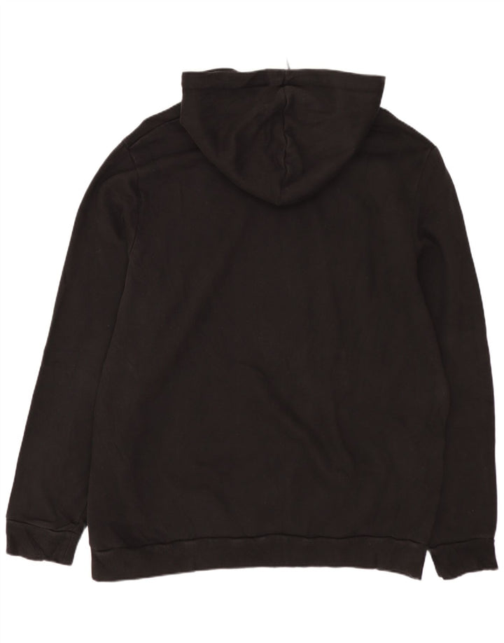 PUMA Mens Graphic Hoodie Jumper Large Black