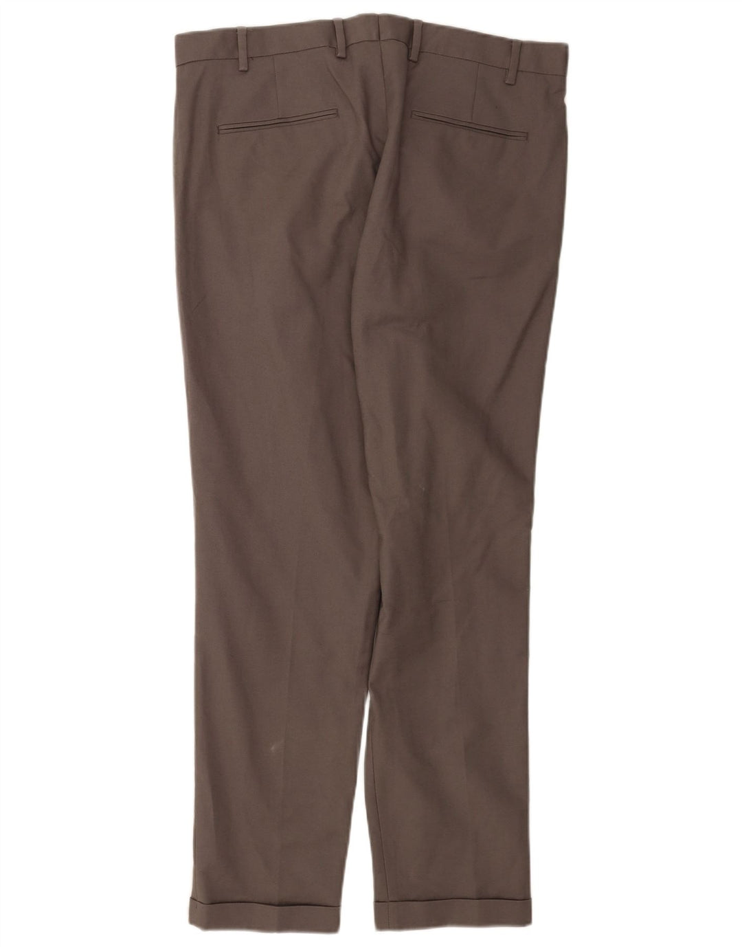 Marks & Spencer Mens Slim Suit Trousers W36 L31 Grey Cotton