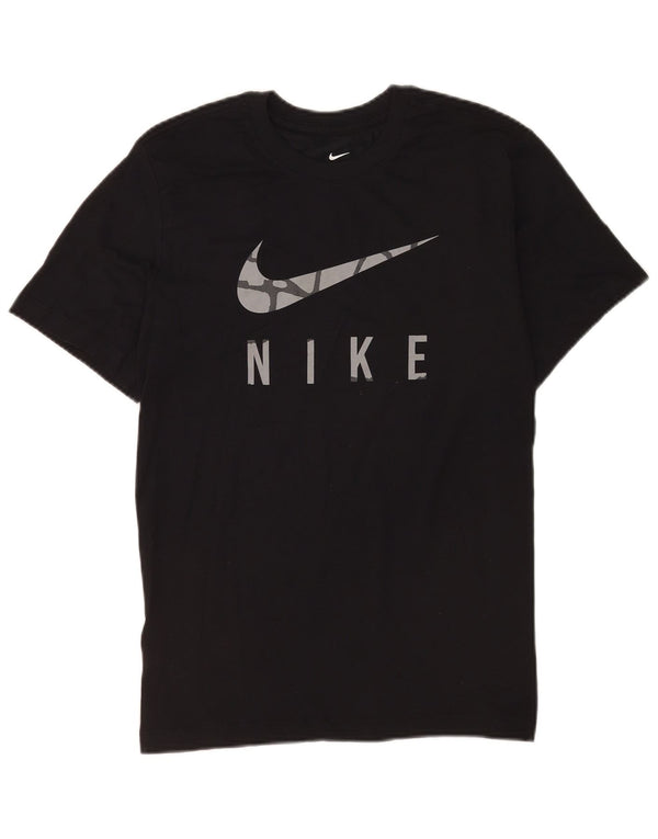 Nike Mens Dri Fit Graphic T-Shirt Top Small Black Cotton