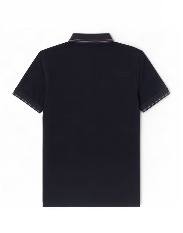 Champion Womens Easy Fit Polo Shirt Large Navy Blue Cotton