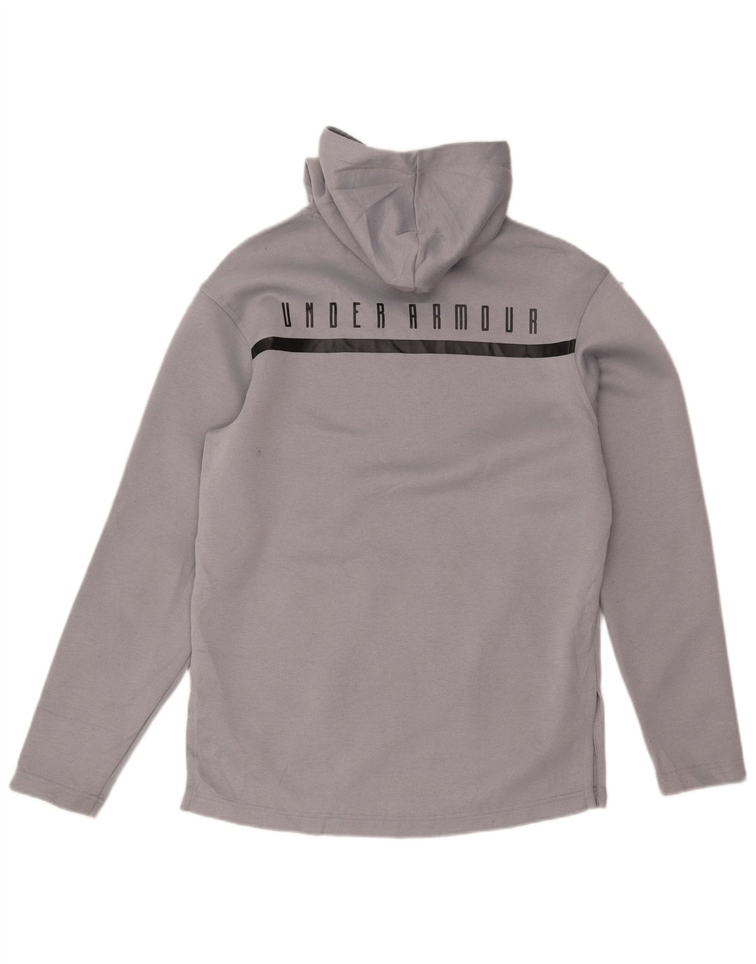 Under Armour Mens Cold Gear Graphic Hoodie Jumper Small Grey Polyester