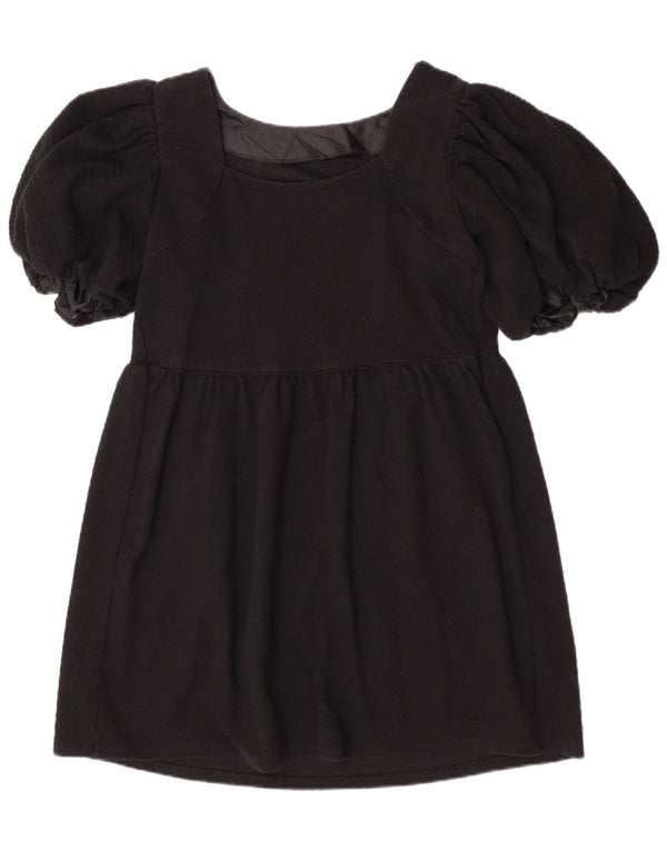Topshop Womens Mini Basic Dress UK 12 Medium Black Polyester