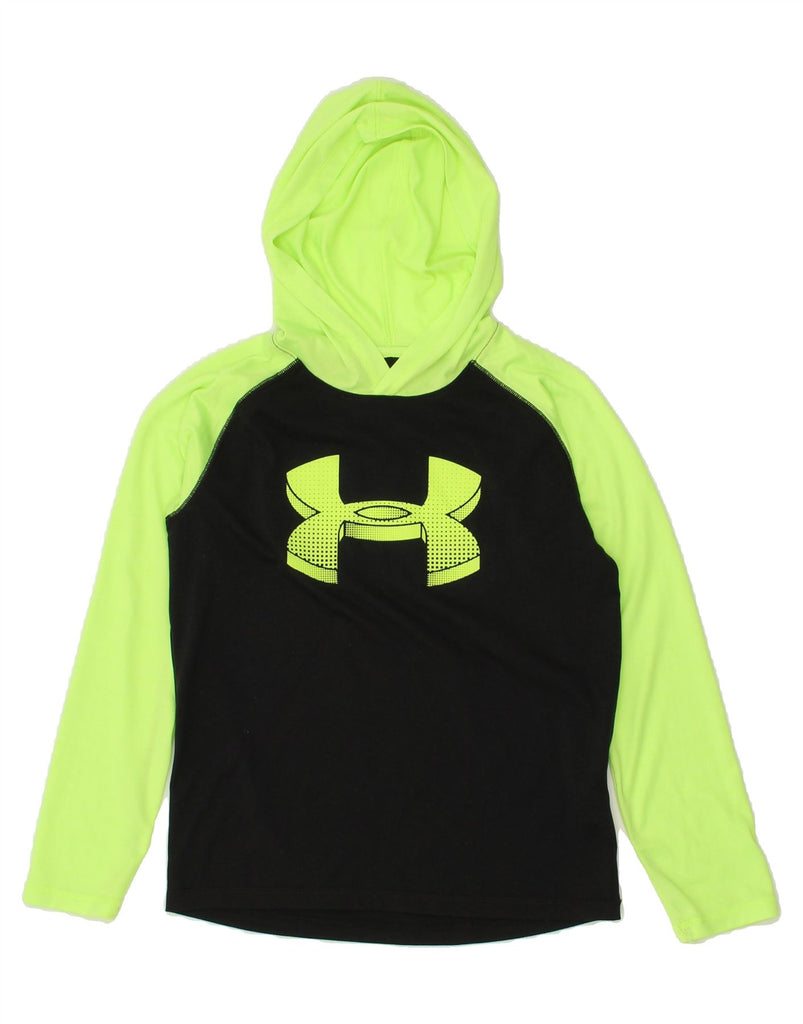 UNDER ARMOUR Boys Graphic Hoodie Jumper 9-10 Years Medium Black | Vintage Under Armour | Thrift | Second-Hand Under Armour | Used Clothing | Messina Hembry 