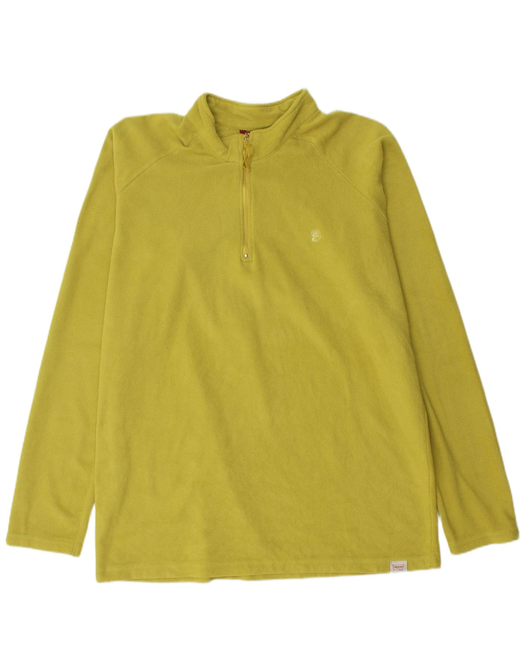 Carrera Mens Zip Neck Fleece Jumper 2XL Green Polyester
