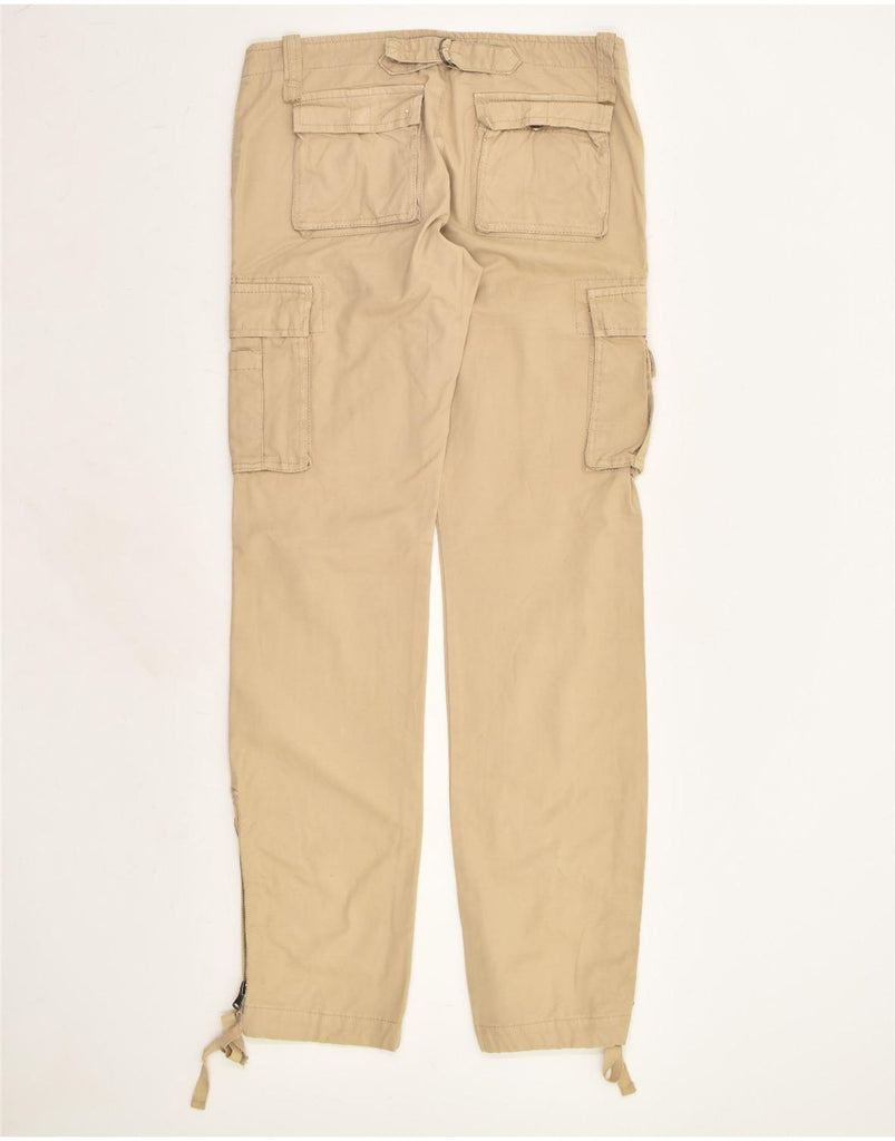 CONBIPEL Womens Straight Cargo Trousers IT 44 Medium W34 L34 Beige Cotton | Vintage Conbipel | Thrift | Second-Hand Conbipel | Used Clothing | Messina Hembry 