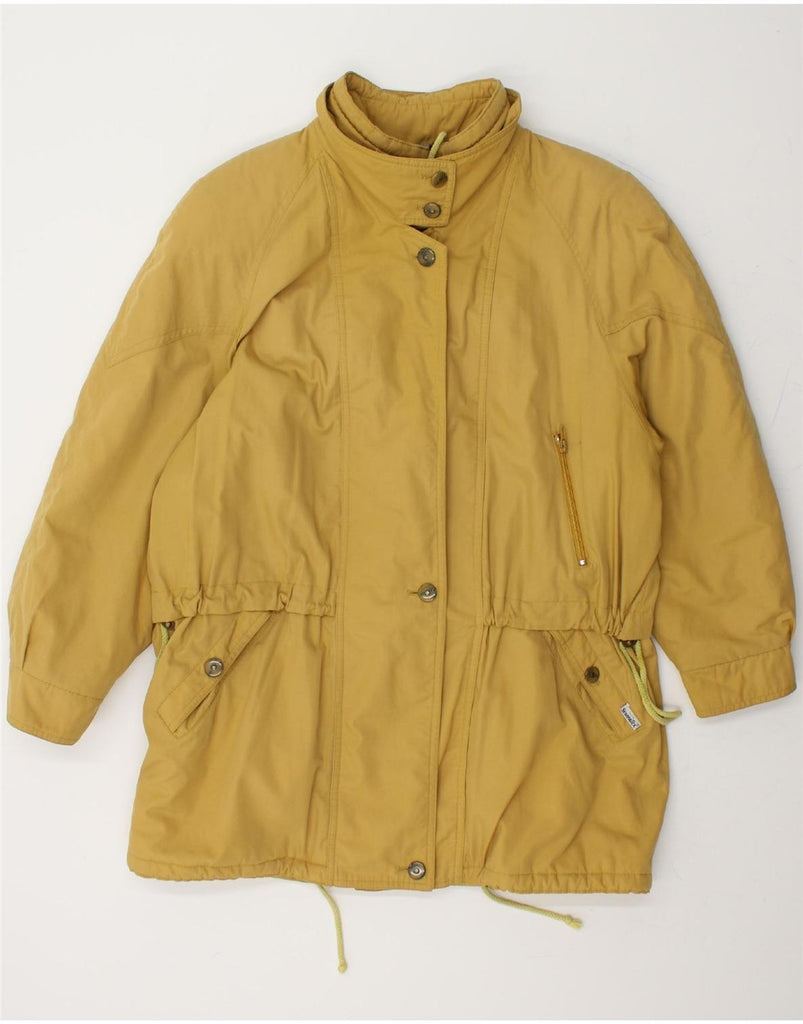 SYMPATEX Womens Oversized Windbreaker Coat EU 42 Large Yellow Polyester Vintage Sympatex and Second-Hand Sympatex from Messina Hembry 