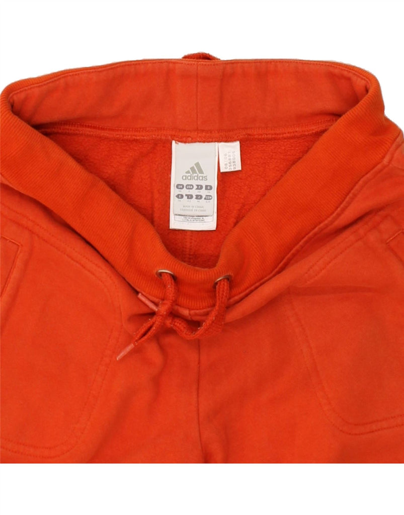 ADIDAS Womens Tracksuit Trousers UK 10 Small Orange Cotton | Vintage Adidas | Thrift | Second-Hand Adidas | Used Clothing | Messina Hembry 