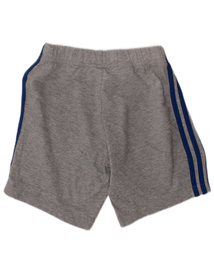 ADIDAS Boys Sport Shorts 3-4 Years  Grey Cotton