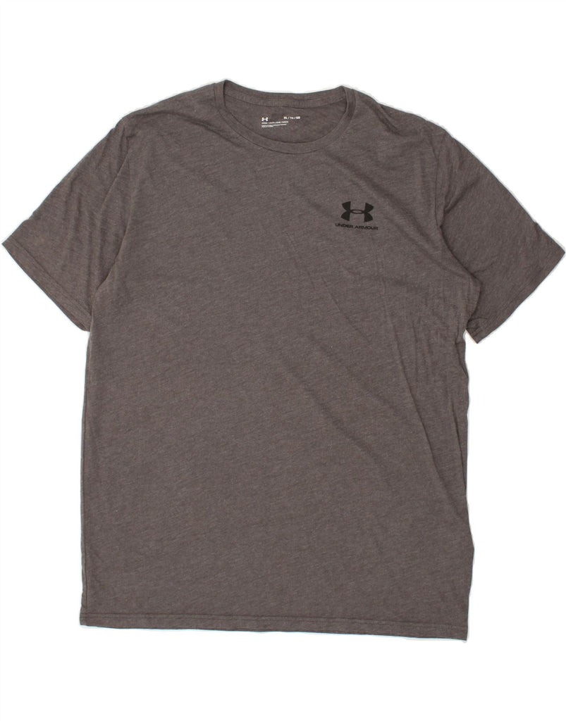 UNDER ARMOUR Mens T-Shirt Top XL Grey Cotton | Vintage Under Armour | Thrift | Second-Hand Under Armour | Used Clothing | Messina Hembry 