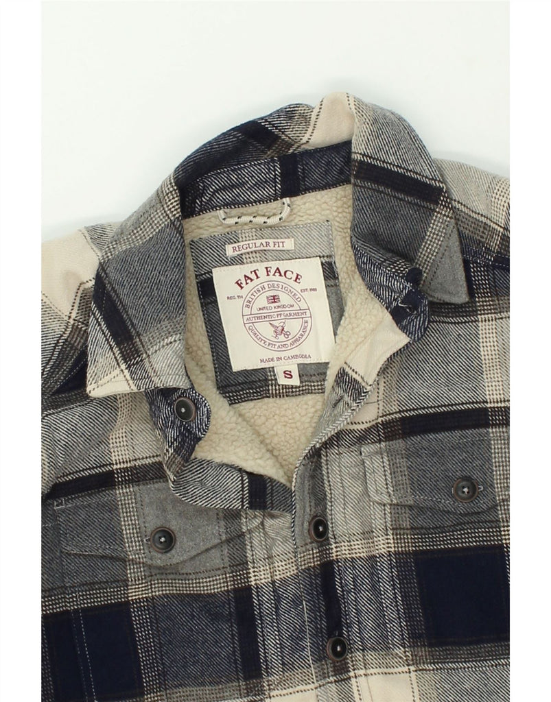 FAT FACE Mens Regular Fit Lumberjack Shirt Small Grey Check Cotton | Vintage Fat Face | Thrift | Second-Hand Fat Face | Used Clothing | Messina Hembry 