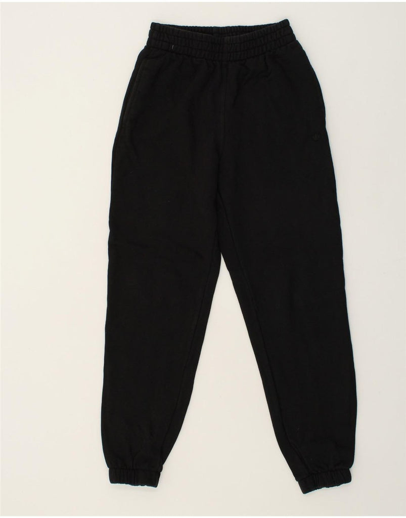 ADIDAS Womens Tracksuit Trousers Joggers UK 10 Small  Black | Vintage Adidas | Thrift | Second-Hand Adidas | Used Clothing | Messina Hembry 