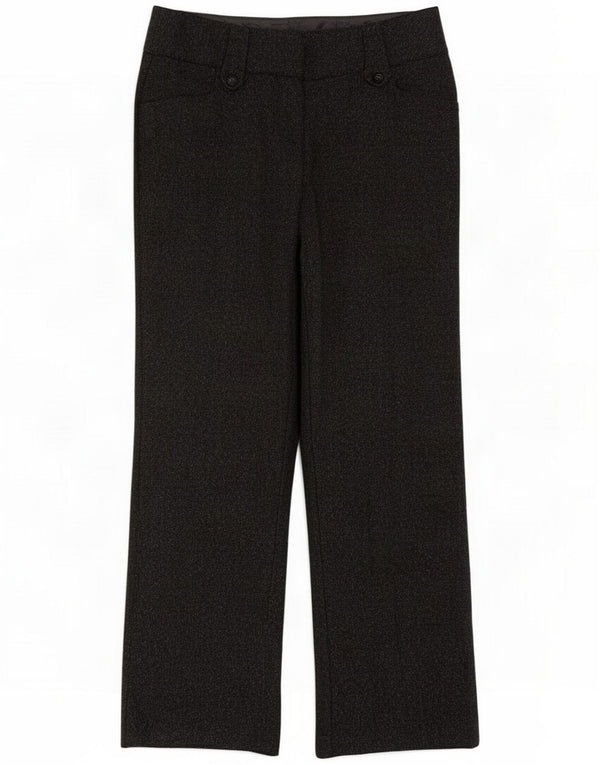 Monsoon Womens Straight Casual Trousers UK 12 Medium W30 L29 Grey Flecked
