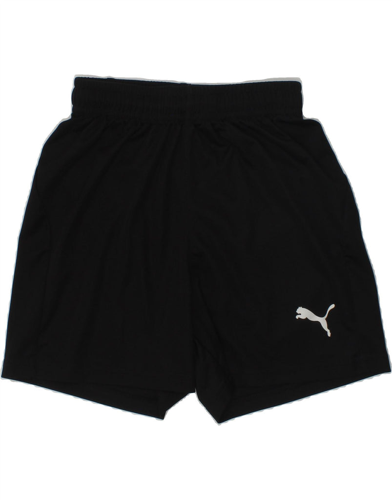 PUMA Boys Sport Shorts 9-10 Years Black Polyester | Vintage Puma | Thrift | Second-Hand Puma | Used Clothing | Messina Hembry 