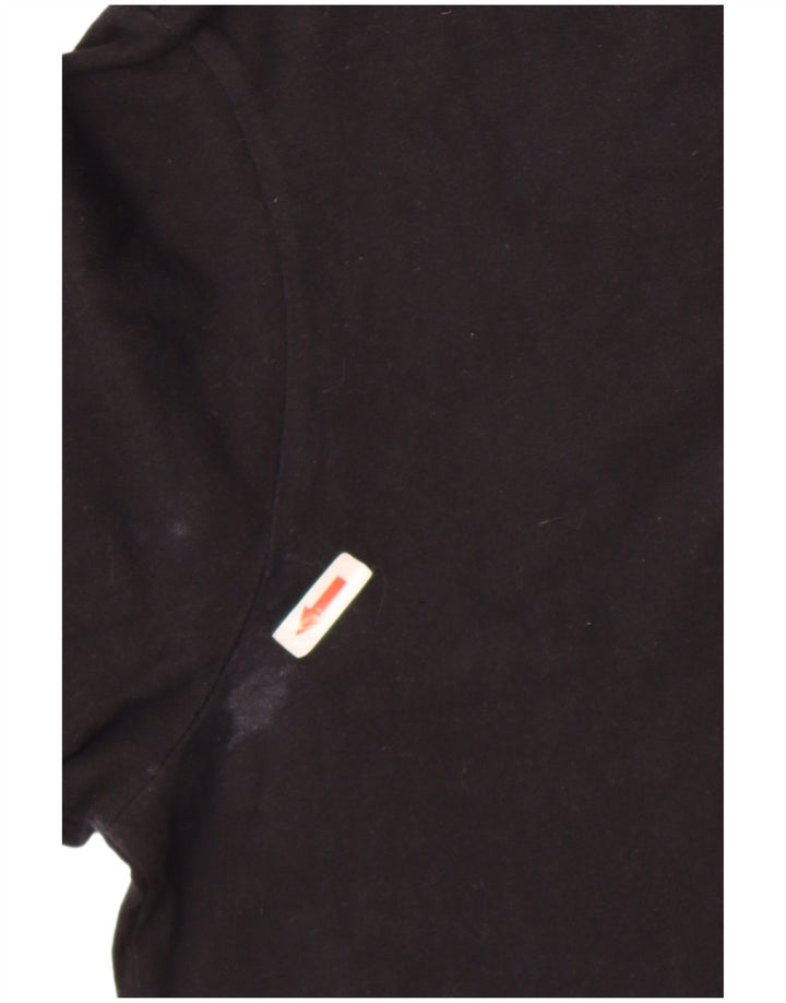 Nike Mens Graphic T-Shirt Top Medium Black Cotton