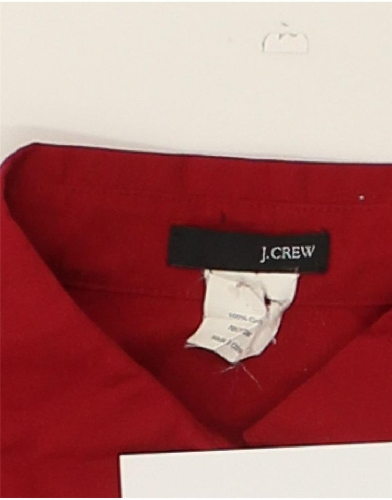 J. CREW Womens Shirt UK 12 Medium Red Cotton | Vintage J. Crew | Thrift | Second-Hand J. Crew | Used Clothing | Messina Hembry 