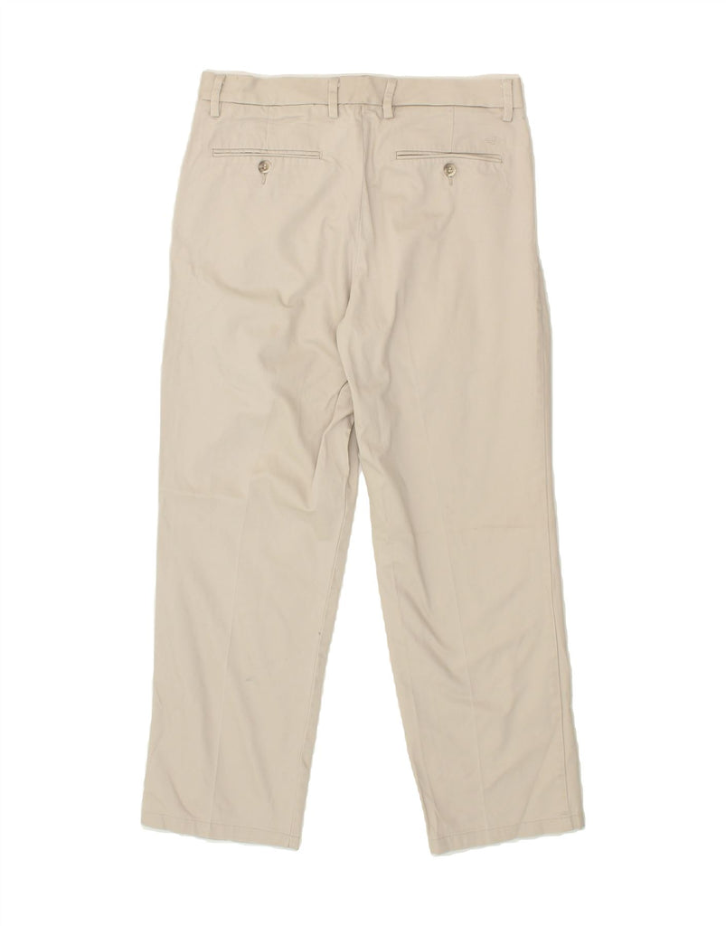 DOCKERS Mens Classic Fit Pegged Chino Trousers W32 L30 Beige Cotton Vintage Dockers and Second-Hand Dockers from Messina Hembry 