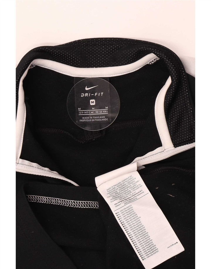 Nike Boys Pullover Tracksuit Top 10-11 Years Medium Black Colourblock