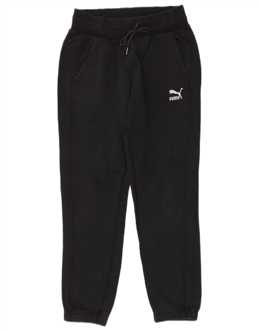 PUMA Mens Tracksuit Trousers Joggers Small  Black Cotton