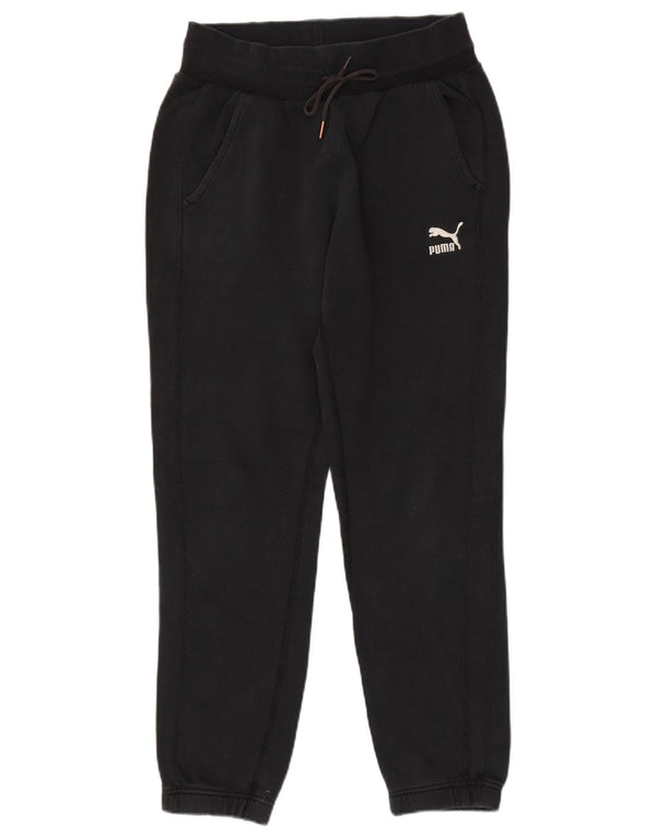 PUMA Mens Tracksuit Trousers Joggers Small  Black Cotton