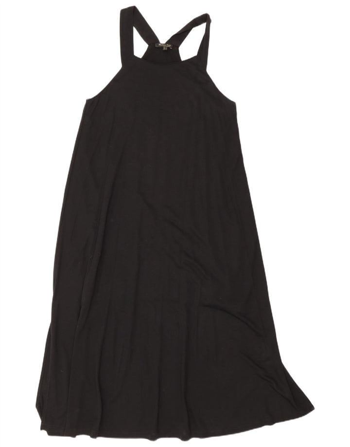 Massimo Dutti Womens Sleeveless Maxi Dress UK 10 Small Black