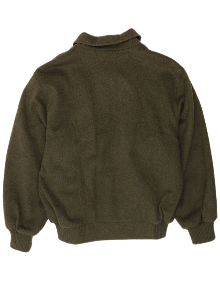 Steinbock Mens Bomber Windbreaker Jacket EU 52 XL Green Wool