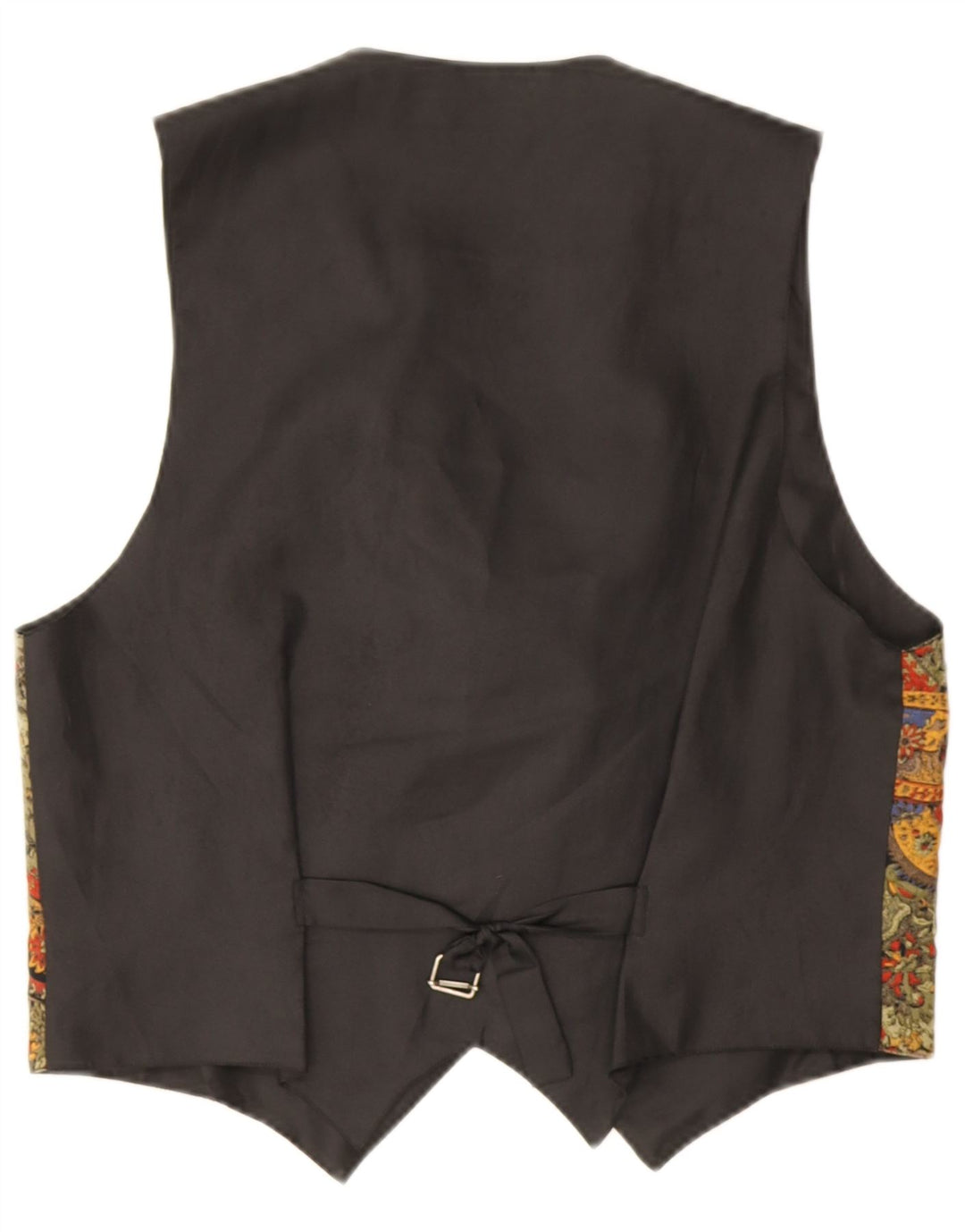 Vintage Mens Waistcoat Medium Multicoloured Paisley Viscose Retro