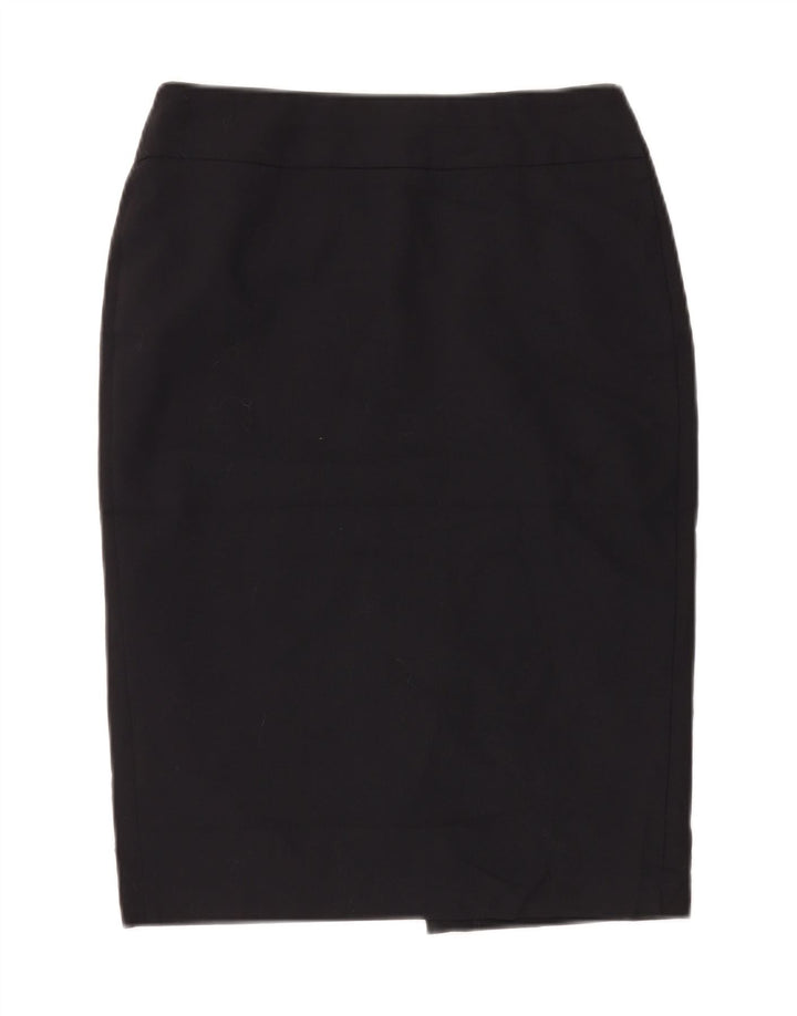 Marks & Spencer Womens Pencil Skirt UK 10 Small W28  Navy Blue Polyester