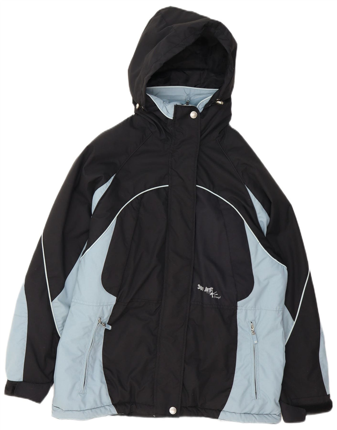 Brugi Womens Oversized Ski Jacket IT 42 Medium Navy Blue Polyester