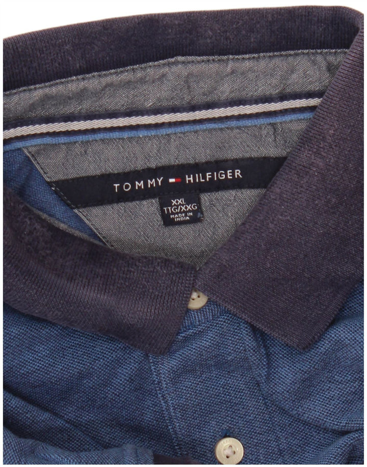 Tommy Hilfiger Mens Rugby Polo Shirt 2XL Blue