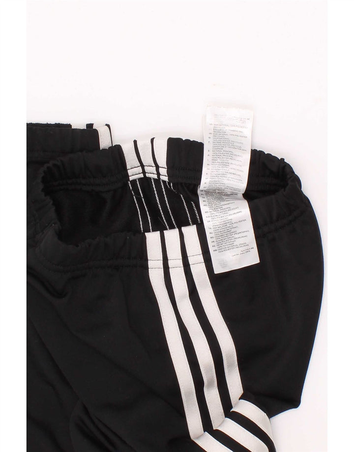 Adidas Boys Tracksuit Trousers Joggers 5-6 Years Black Polyester