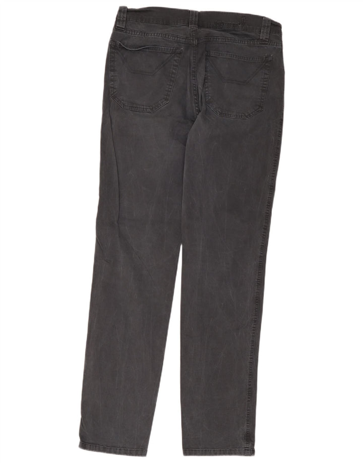 Jeckerson Mens Straight Jeans W34 L33 Grey Cotton