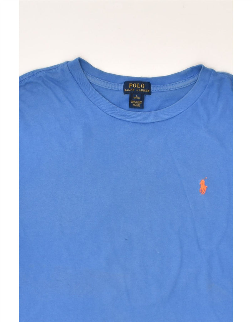 POLO RALPH LAUREN Boys T-Shirt Top 14-15 Years Large Blue Cotton | Vintage Polo Ralph Lauren | Thrift | Second-Hand Polo Ralph Lauren | Used Clothing | Messina Hembry 