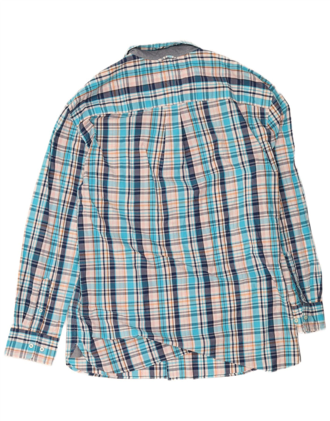 Tommy Hilfiger Mens Tall Shirt 2XL Blue Check Cotton
