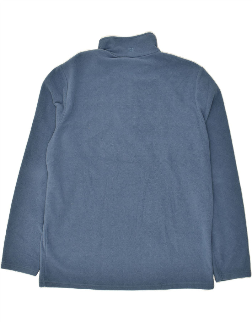 MOUNTAIN WAREHOUSE Mens Zip Neck Fleece Jumper Large Blue Polyester Vintage Mountain Warehouse and Second-Hand Mountain Warehouse from Messina Hembry 