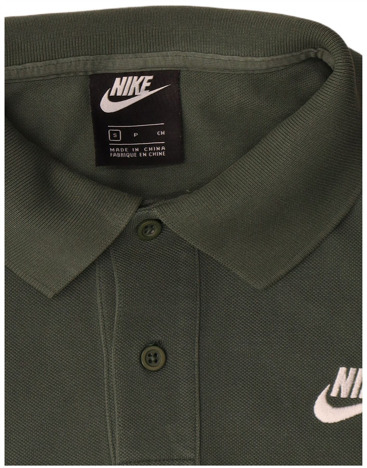 Nike Mens Polo Shirt Small Green Cotton