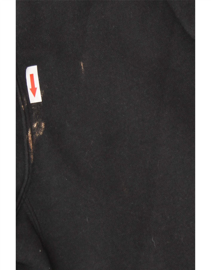 Nike Mens Zip Hoodie Sweater Medium Black Cotton