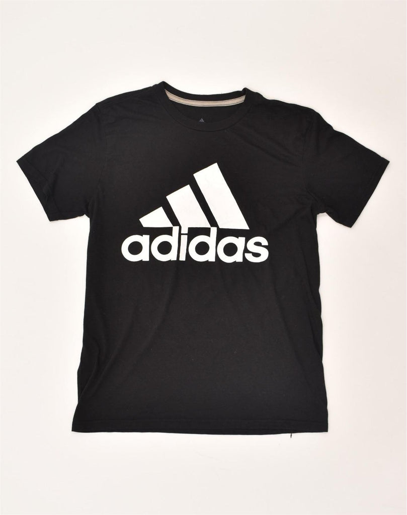 ADIDAS Mens The Go-To Tee Graphic T-Shirt Top Medium Black | Vintage Adidas | Thrift | Second-Hand Adidas | Used Clothing | Messina Hembry 