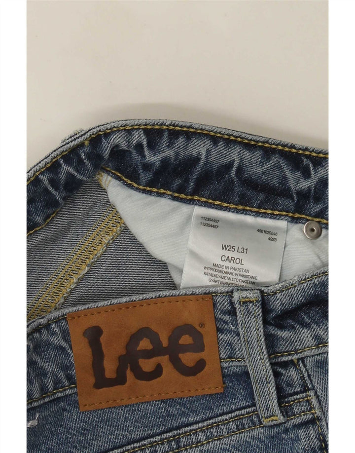 Lee Womens Carol Slim Jeans W25 L27 Blue Cotton
