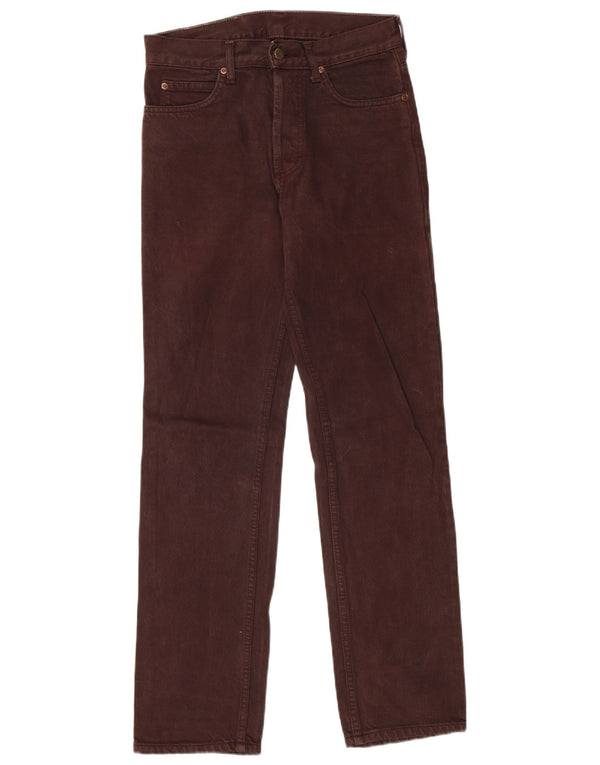 Lee Mens Straight Jeans W28 L31 Brown Cotton