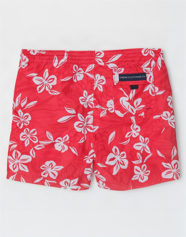 Crew Clothing Mens Swimming Shorts Large Red Floral