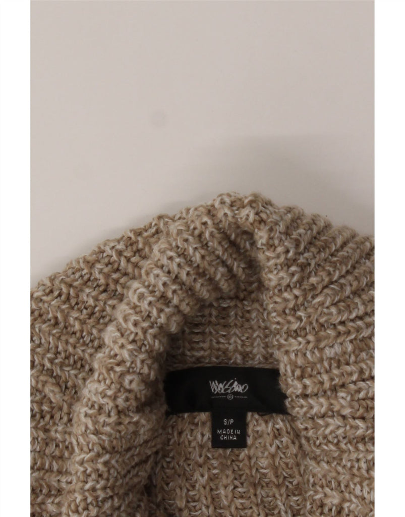 MOSSIMO Womens Oversized Crop Roll Neck Jumper Sweater UK 10 Small Beige Vintage Mossimo and Second-Hand Mossimo from Messina Hembry 