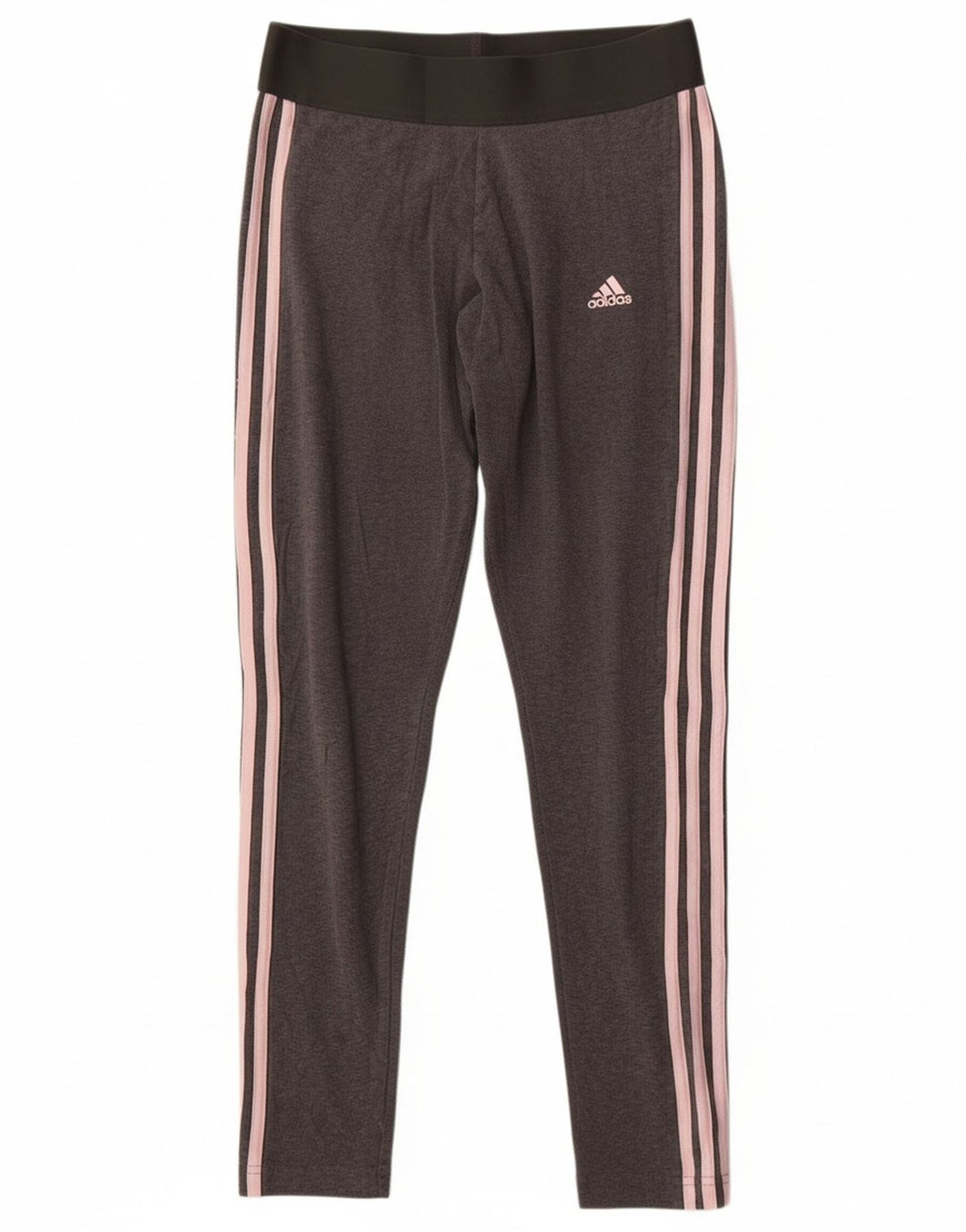 Adidas Womens Leggings UK 12 Medium  Grey Cotton