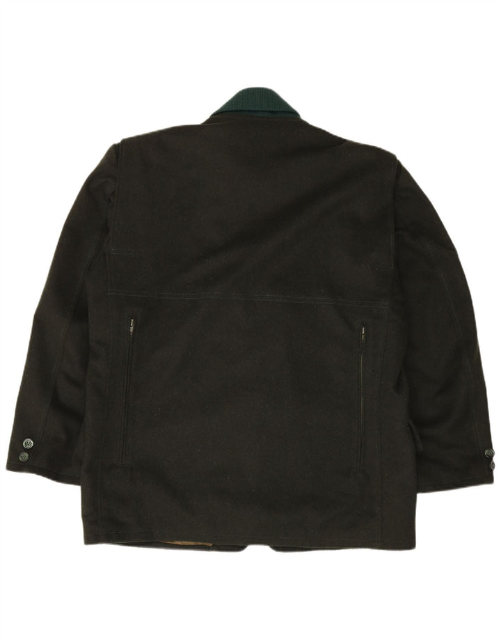 Vintage Mens Overcoat IT 54 2XL Khaki