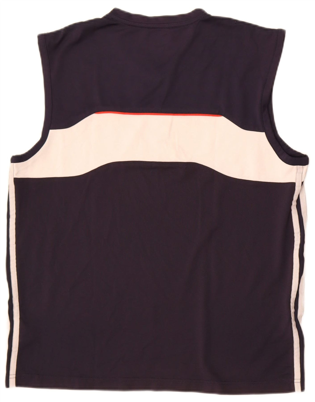 Adidas Mens Climacool Vest Top Medium Navy Blue Colourblock Polyester