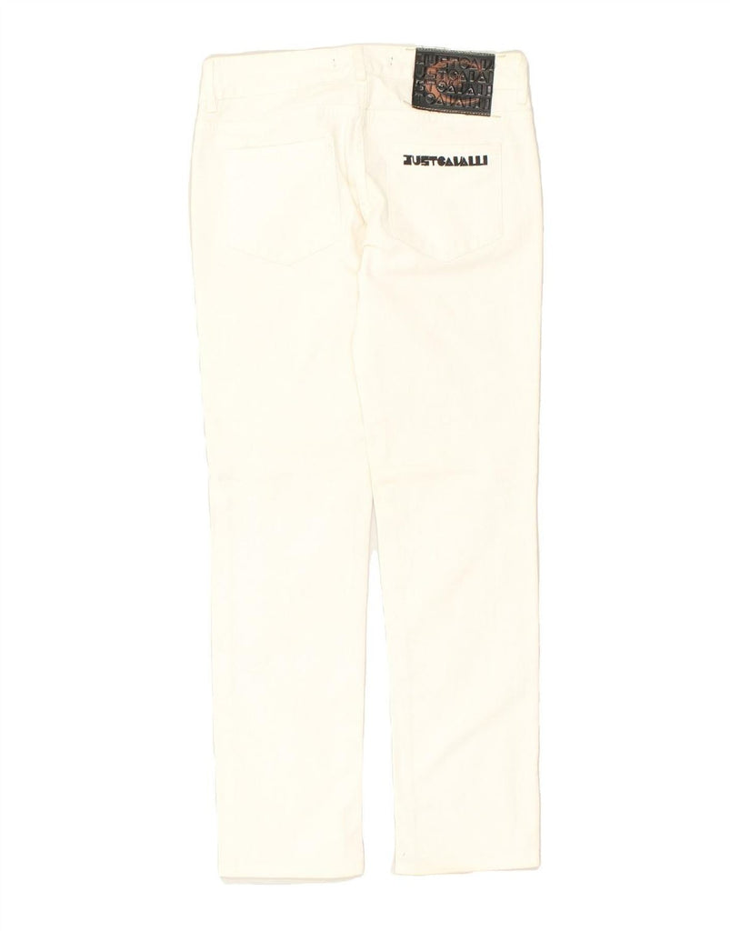 JUST CAVALLI Womens Slim Jeans W29 L29  White | Vintage Just Cavalli | Thrift | Second-Hand Just Cavalli | Used Clothing | Messina Hembry 