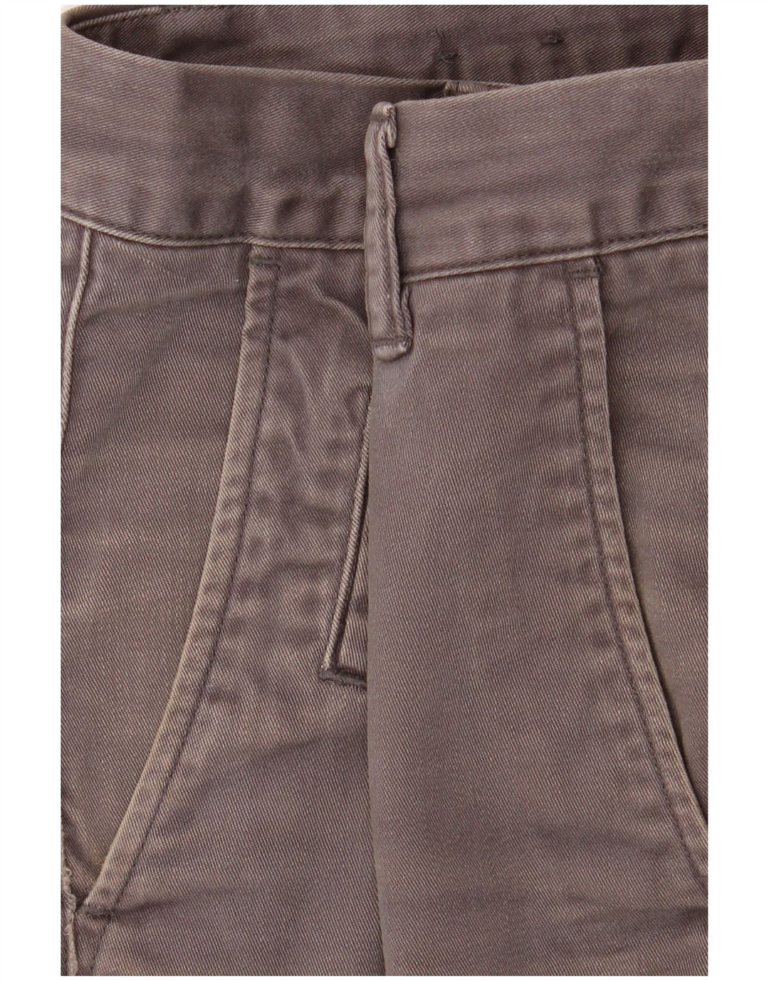 All Saints Mens Chino Shorts W31 Medium Grey Cotton